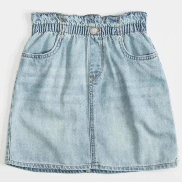 Levi’s Light Blue High Rise Pull on Denim Skirt with Pockets Girls Size 12 - Picture 1 of 8